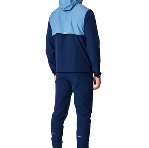 Conjunto de Chaqueta Cortavientos Informal de Invierno de Dos Piezas con Diseño de Color Combinado, Fabricación Personalizada, Cierre de Cremallera, Secado Rápido, Poliéster y Algodón, Chándal para Hombre - Product Image 2