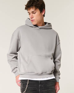 Wholesale OEM Custom Logo <b>Hoodies</b> Unisex Printing <b>Plain</b> Embossed Heavyweight Oversized Pullover Sweatshirt Blank <b>Men</b> <b>Hoodies</b> - Product Image 4