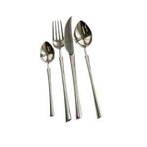 Juego de Cubiertos de Acero Inoxidable Chapado en Oro Vintage, Sostenible y Duradero, Cubertería Elegante para Comedor, Hogar, Hotel, Restaurante, Boda - Product Image 4