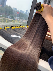 ผมต่อแบบหนา100กรัม30นิ้วผมคนแท้สีน้ำตาลอ่อนและไม่หลุดร่วง - Product Image 4