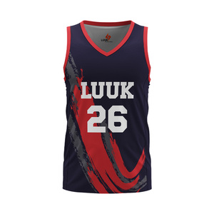 Uniformes de Baloncesto Personalizados con Cuello en V, 100% Poliéster, Transpirables y que Absorben la Humedad, para Hombres y Equipos - Product Image 4