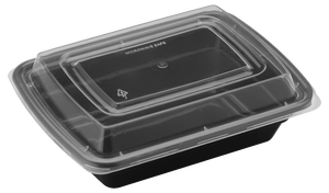 Contenedor Rectangular de Plástico PP para Alimentos con Tapa, de un Solo Nivel y 1 Compartimento, Libre de BPA, Apto para Microondas, Reciclable, Apilable, Estilo Americano - Product Image 5