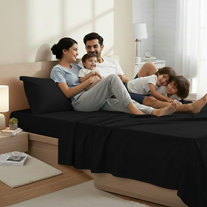 Luxury Solid Color Microfiber Bed Sheet <b>Set</b> | Ultra-Soft Double Bed Bedding with Pillowcase | Hotel Quality | Wholesale Price - Product Image 2