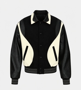 Chaqueta Varsity de Lana para Hombre, Estilo Bomber, con Logotipo Personalizado, Chaqueta de Béisbol Informal de Invierno, Abrigo Varsity con Bordado Personalizado - Product Image 5