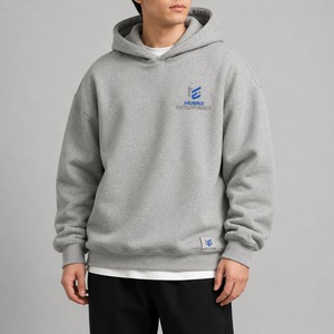 Men's 100% Cotton Pullover Hoodie High Quality <b>Thick</b> <b>Fleece</b> Solid Plain Dyed Breathable Eco-Friendly Custom Size Embroidered - Product Image 5