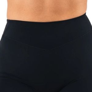 Shorts de cycliste noirs pour femme, taille mi-haute, respirants, extensibles, à compression, pour l'entraînement, la gym, la course, le fitness, vêtements de sport performants - Product Image 5