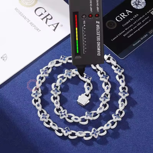จี้รูปดอกไม้ประดับเพชรโมอิสซาไนต์ เงินแท้ 925 เครื่องประดับสตรีทแวร์ - Product Image 3
