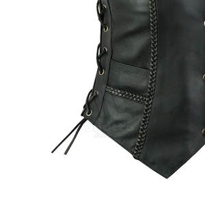 Chaleco de Cuero para Mujer al por Mayor, Personalizado, Resistente al Viento, Ecológico, Transpirable, de Alta Calidad - Product Image 5