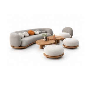 Teak Wood Outdoor <b>Lounge</b> Set Patio <b>Sofa</b> Chair Coffee Table Poolside Garden Resort Hotel Cafe Restaurant Hospitality Furniture - Product Image 3