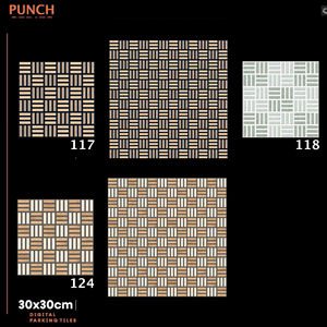 Dalles de stationnement en céramique numérique finition mate pour extérieur 300x300mm 30x30cm 12x12 pouces pour zones de stationnement ouvertes - Product Image 1