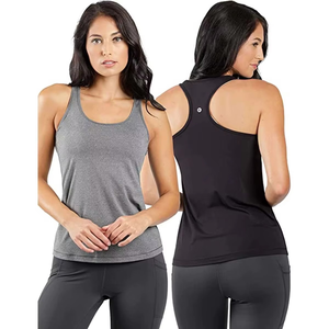 Women Solid Color Knitted Sleeveless Tank <b>Top</b> Scoop Neck Breathable Casual Spandex Polyester Regular Fit - Product Image 1