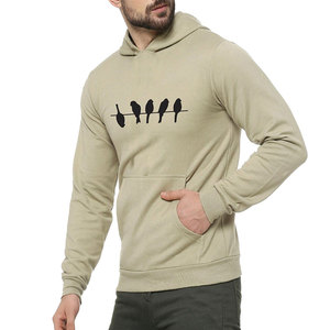 High Quality Customized Men's Regular Fit Cotton Hoodie <b>Thick</b> <b>Fleece</b> Lined Drop Shoulder Plain Print Custom Pull Hoodie Knitted - Product Image 5