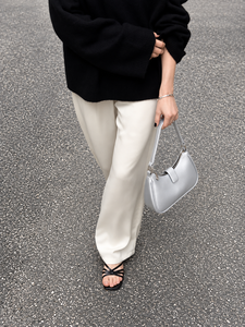 <b>Silver</b> PU Leather Shoulder Bag Women <b>Handbag</b> Zipper Closure Portable Daily Use - Product Image 3