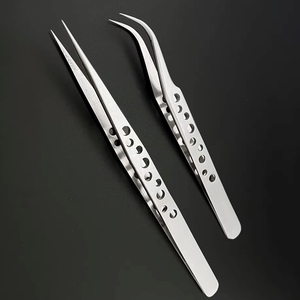 Pinzas Industriales Antiestáticas Personalizadas para Electrónica, Punta Recta y Curva, Herramienta de Precisión de Acero Inoxidable para Reparación de Teléfonos - Product Image 2