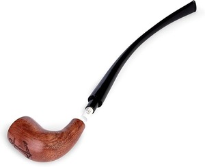 Pipa de Fumar de Madera de Lujo, Hecha a Mano, Estilo Vintage, Rústica, Accesorio de Colección - Product Image 3