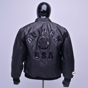 Men Black PU Leather Bomber <b>Jackets</b> With Embossed <b>Patch</b> Design Zipper Front Turn-down Collar Regular Fit Moto Biker Style <b>Jacket</b> - Product Image 2