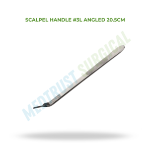 Mango de bisturí # Soporte de Cuchilla Angulada de Acero Inoxidable de 3L y 20.5cm para Instrumentos Quirúrgicos de Columna Vertebral - Product Image 2
