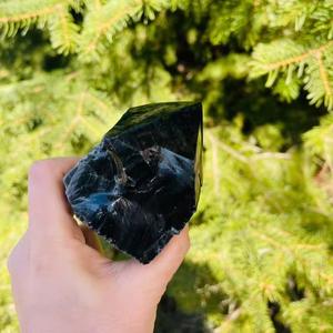 Piedra de Obsidiana Negra Natural de Alta Calidad, Base de Piedra Cruda, Punta de Cristal Pulida, Amuleto del Amor, Decoración del Hogar, Piedra Curativa Feng Shui - Product Image 5