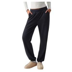 กางเกงวอร์มทรงหลวมเอวสูงสำหรับผู้หญิง มีกระเป๋า  รับผลิตตามแบบ พร้อมสกรีนโลโก้ ขายส่ง - Product Image 5