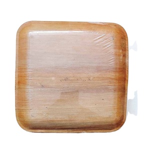 Exportador Profesional Vende Platos Cuadrados de Palma de Areca Hechos en India, 100% Naturales, Resistentes a Fugas y Aptos para Microondas, a Bajo Precio - Product Image 1