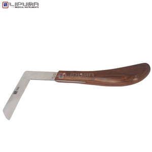 LIPUMA EDGELINE FARRIER Cuchillo para Pezuñas Equinas Tipo L Derecho J-2 Mango de Madera de Banano Instrumentos Veterinarios de la Mejor Calidad - Product Image 3