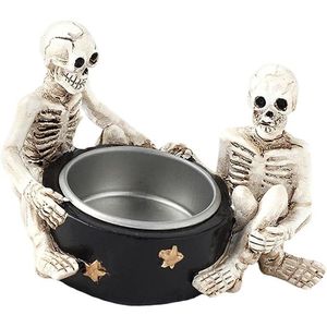 Supporto per Scheletro di Strega in Resina Fatto a Mano per Decorazioni a Tema Halloween - Product Image 1