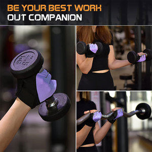 Gants de fitness pour femmes au design féminin élégant, motifs modernes, légers, écologiques, à prix bas - Product Image 5