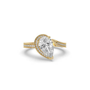 Anillo de Compromiso de Lujo de Oro Sólido de 10K/14K con Diamante Cultivado en Laboratorio de Corte Brillante de 2.56Ct, Ligero, de Luxeshine Jewellery - Product Image 3