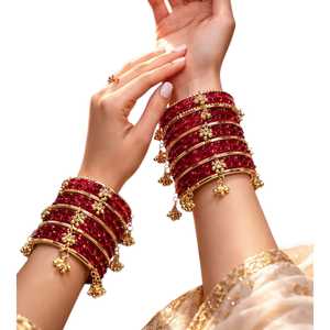 Bracelets géométriques plaqués argent/or, couleurs et tailles personnalisées, très demandés, bijoux pour femmes, style traditionnel indien/pakistanais - Product Image 1