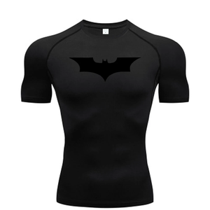 T-shirt sportif pour homme Index Apparel, vert fluo, manches courtes, col rond, séchage rapide, coupe ajustée, en polyester tricoté, longueur standard - Product Image 3
