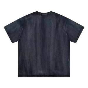 เสื้อยืดคอกลมถักสำหรับผู้ชาย ผ้าฝ้ายใส่สบาย ระบายอากาศได้ดี ทรงโอเวอร์ไซส์ รับสกรีนโลโก้ รุ่น 2026 - Product Image 6