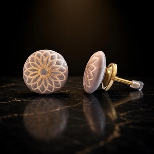 ceramic <b>door</b> handles <b>knobs</b> grey and <b>White</b> Ceramic Cabinet <b>Knob</b> Decorative Drawer Pull Furniture Hardware - Product Image 4