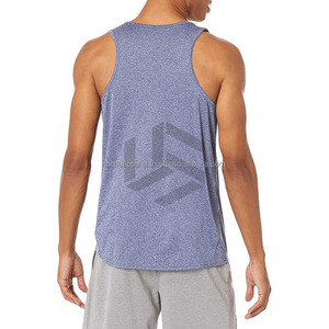 Direct Factory Supplier Men Custom <b>Plus</b> <b>Size</b> Knitted Cotton Breathable Quick Dry Gym Exercise Hooded Crew Neck Tank <b>Top</b> High - Product Image 6