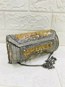 กระเป๋าคลัทช์สะพายไหล่สไตล์กระจกล่าสุดสำหรับเด็กหญิงและสตรี - Product Image 6