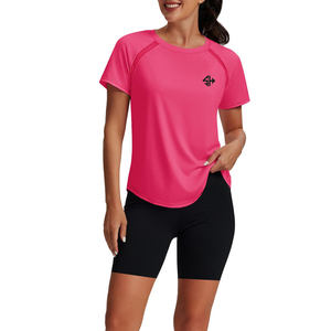 T-shirts d'été à manches courtes pour femmes, protection solaire, séchage rapide, pour randonnée et course à pied, hauts de sport, dernière mode, vêtements d'extérieur - Product Image 6