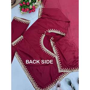 Vêtements indiens et pakistanais de créateur, magnifique ensemble haut, bas et dupatta pour les occasions spéciales - Product Image 5