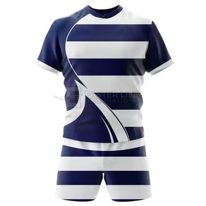 Ensemble de vêtements de rugby personnalisés pour hommes, maillot et short de rugby respirants et légers, vêtements de sport en gros - Product Image 2