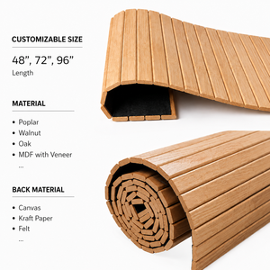 Paneles de Pared Autoadhesivos de Madera Maciza con Revestimiento de Listones, Superficie 3D Insonorizante, Fácil Instalación, Paneles Decorativos Modernos para Interiores, Sala de Estar, Comedor - Product Image 3