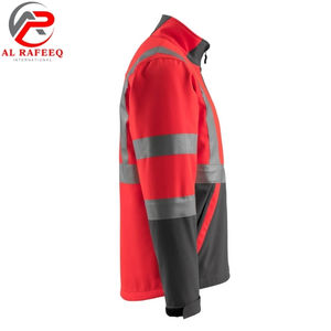 แจ็คเก็ตซอฟต์เชลล์กันน้ำรุ่นล่าสุดสำหรับผู้ชาย ดีไซน์ทันสมัย มองเห็นได้ชัดเจน ผลิตจากโพลีเอสเตอร์ เหมาะสำหรับงานด้านความปลอดภัย พร้อมโลโก้ที่ปรับแต่งได้ - Product Image 6