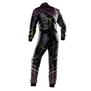 Combinaison de course de karting personnalisée en polyester sublimé, fabriquée au Pakistan, avec logo imprimé, coupe-vent, grande taille, pour l'entraînement - Product Image 4