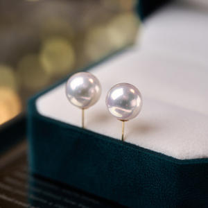 S925 Pure <b>Silver</b> <b>Stud</b> Earrings with 10-11MM Pearls Luxury Jewelry for Heavy Industry for Making a Statement - Product Image 1