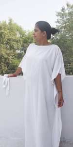 Robe décontractée d'été pour femmes et jeunes filles, en pur coton, longueur genou, col en V, manches longues, imprimé floral, style indien tendance, avec boutons, idéale pour le bureau - Product Image 3