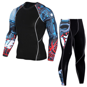 เสื้อรัดรูปผู้ชายสำหรับ MMA BJJ ระบายอากาศได้ดี แห้งเร็ว ป้องกันรังสียูวี UPF50+ เป็นมิตรกับสิ่งแวดล้อม ป้องกันแบคทีเรีย - Product Image 6
