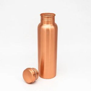Pure <b>Copper</b> Water <b>Bottle</b> Shine Finished Screw Lid Direct <b>Drinking</b> Portable <b>Copper</b> <b>Drinking</b> <b>Bottle</b> for Office - Indian Home Craft - Product Image 1
