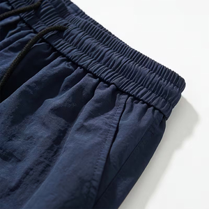 Shorts en nylon pour hommes, couleur bleu marine, taille mi-haute, pour l'été, idéal pour la gym et l'entraînement, service OEM - Product Image 3
