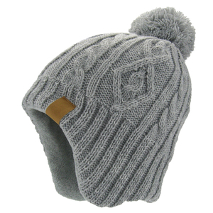 Chapeau d'hiver unisexe avec cache-oreilles et pompon, motif étoile, bonnet tricoté pour usage extérieur, 100% acrylique, style décontracté, taille adulte 56-58CM - Product Image 4