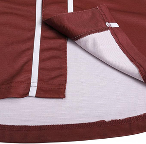 Classic <b>Maroon</b> Baseball Jersey Blank Custom Team Uniform Burgundy Sportswear Button Down Training <b>Top</b> - Product Image 4