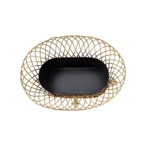 Jarrón de Flores Costero de Hierro Moderno y Minimalista, Centro de Mesa, Decoración de Hogar de Lujo Hecha a Mano y Ecológica - Product Image 3