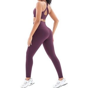 Conjuntos Deportivos para Mujer, Ropa de Gimnasio y Yoga con Sujetador Deportivo Cruzado y Leggings de Cintura Alta, Fitness Yoga - Product Image 5