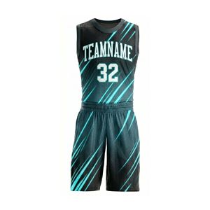 Premium Lightweight Breathable Green Black <b>Brush</b> Stroke Design Basketball Jersey Men's Sleeveless Jersey - Product Image 3
